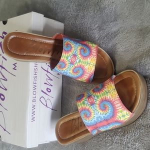 Blowfish "Groovy Tie Dye" sandals